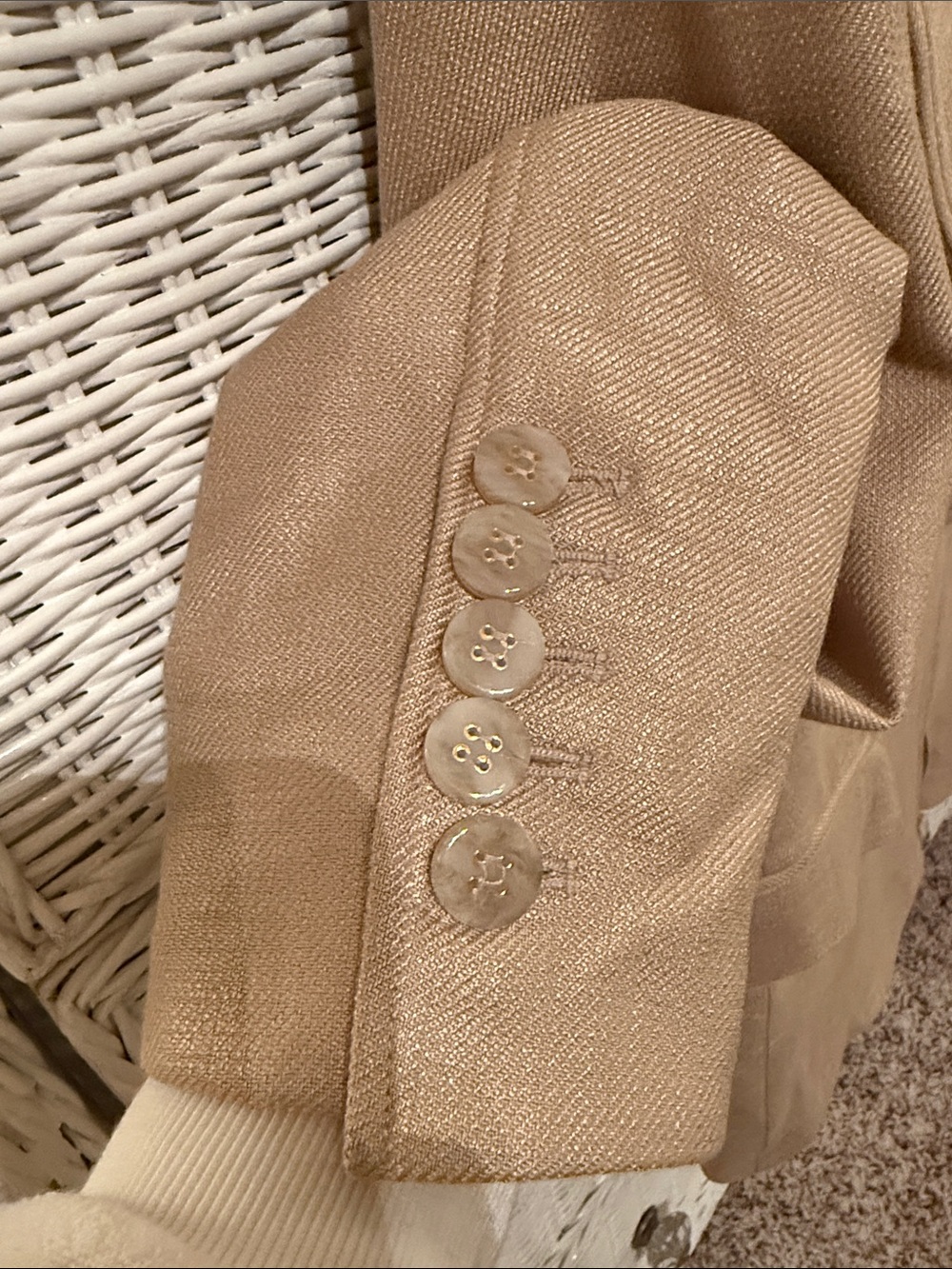 Veronica Beard Beige Single-Button Dickey compatible blazer - Picture 4 of 4